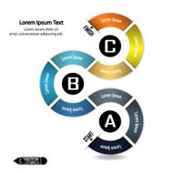 Modern colorful infographics options banner N3