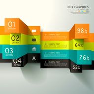 abstract 3d cube infographics N7