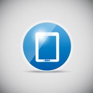 Shine glossy computer icon vector illustration N8