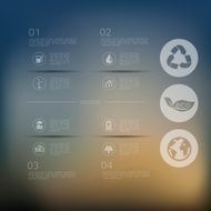 ecology infographic with unfocused background N42