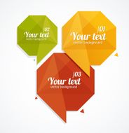 Vector text boxes infographics options banner N4