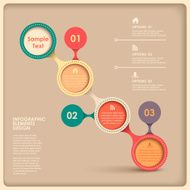 abstract flow chart infographics N18