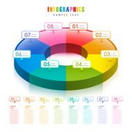 vector abstract 3d Pie Chart infographics