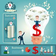 bissinessman infographics vector illustration N2