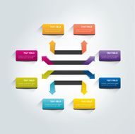Arrow infographics scheme Vector N2