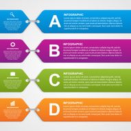 Abstract infographic options banner Design elements
