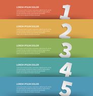 Business step options banner Vector illustration N4