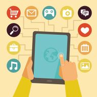 Vector concept - mobile app infographics