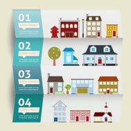 houses icons vector illustration Infographic