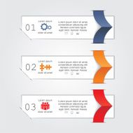 Infographic report template with text and icons Vector N7