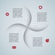 Modern vector info graphic for business project N171