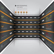 Road &amp; Street Business Infographic Design Template N4