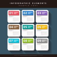 abstract tag infographics N2
