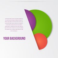 Vector infographics circles template design N3