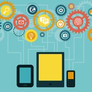Vector concept - mobile app infographics N2