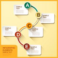 abstract flow chart infographics N19