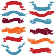 Vector Set of Ribbons for Your Text