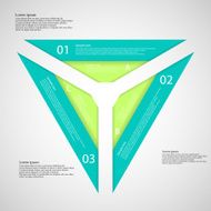 Triangle from three separate parts