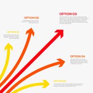 Infographics template with arrows N8