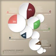 abstract 3d paper infographics N48