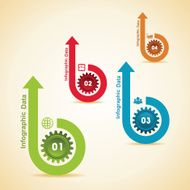 Creative gears Info-graphics options banner N6
