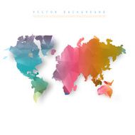 Vector Abstract Telecommunication Earth Map N9