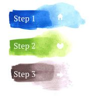 Sketch watercolor infographic in vintage style