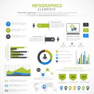 Set of business infographic elements N12