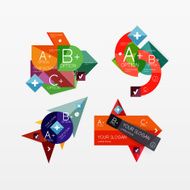 Paper graphics infographic web layouts N233