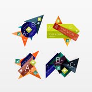 Paper graphics infographic web layouts N234