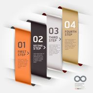 Abstract Infographics banner template N5