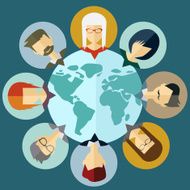 social media network connection chatting concept