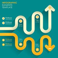 vector abstract 3d paper infographics N35