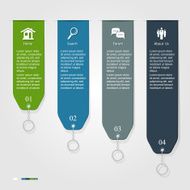 Infographic ribbon