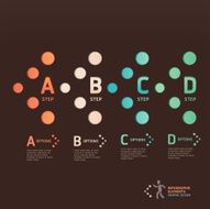 Modern dot arrow Infographics template N2