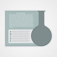 Chemical and science infographic design concept N2