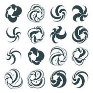 Arrows abstract conceptual symbol template collection