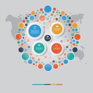 Vector of marketing concept infographic element N12