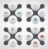 Vector modern infographic background N12