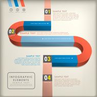 abstract 3d road infographics N3