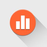 Graph icon great for any use Vector EPS10 N2
