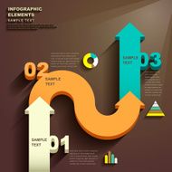 abstract 3d arrow infographics