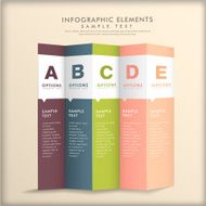 abstract 3d paper infographics N50