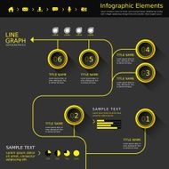 abstract flow chart infographics N21