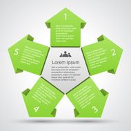 Modern vector info graphic for business project N173
