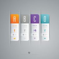 Infographics vector design template N239