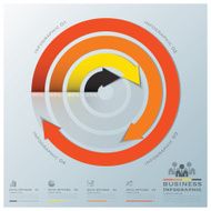 Modern Curve Arrows Business Infographic N3