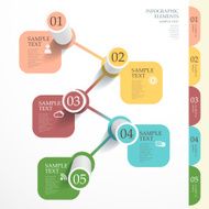 abstract 3d tube bar chart infographics N2