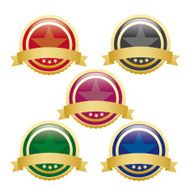 5 Colored Empty Buttons