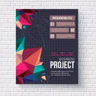 Geometric design template for a business project